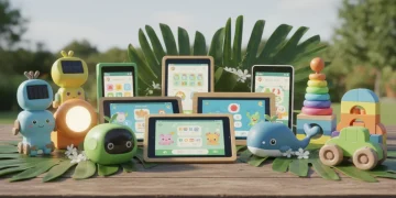 Eco-friendly kids gadgets collection with sustainable design