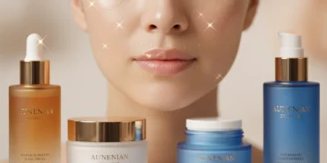 Glowing skin with glow skincare products trending in 2026