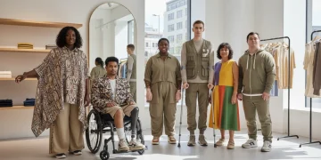 Inclusive fashion models showcase diverse clothing styles