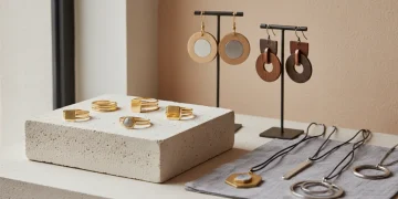 Modern jewelry collection featuring minimalist and sustainable pieces replacing traditional designs