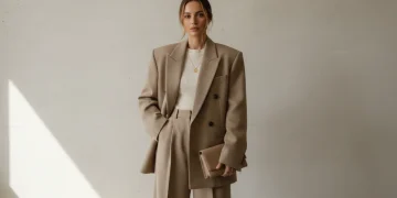 Instagram fashion trend featuring oversized blazer outfit