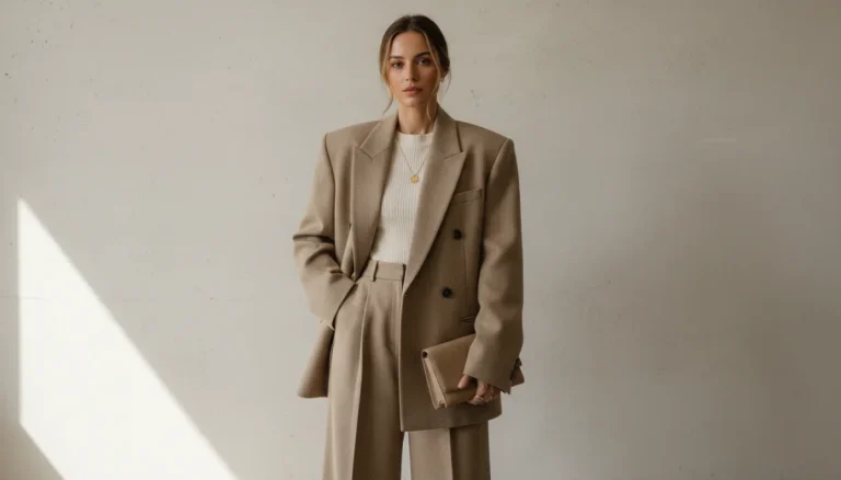 Instagram fashion trend featuring oversized blazer outfit