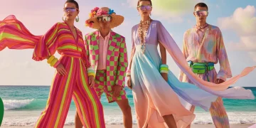 Summer fashion trends 2026 models in vibrant colorful outfits