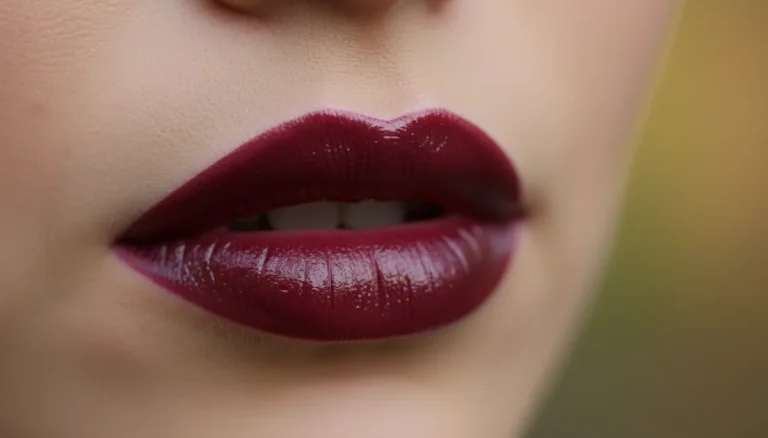 Bold berry lip color trend on model lips